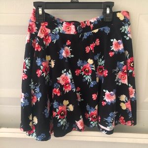 Floral skater skirt